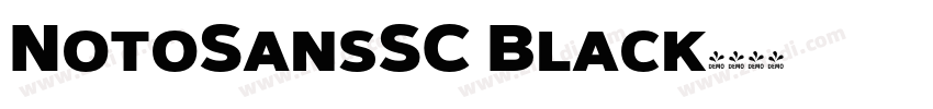 NotoSansSC Black字体转换